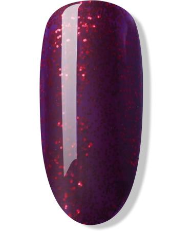 Bluesky Gel Nail Polish Ruby Ritz 80545 Dark Glitter Garnet Red Long Lasting Chip Resistant 10 ml (Requires Drying Under UV LED Lamp) - Buy Online on GoSupps.com