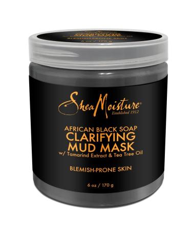 SHEA MOISTURE African Black Soap Clarifying Mud 6 OzMask By for Unisex 180 milliliters