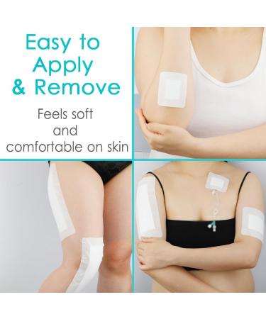 20Pcs Breathable Knee Surgery Bandages - Adhesive Dressing for Knee Replacement Hip Replacement & Post-Surgical Wound Care (2.3x2.7 Inch - Buy Online on GoSupps.com