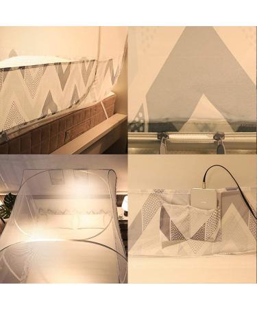 Pop-Up Mosquito Net Tent Canopy for Beds - Self-Standing Camping Tent with Enclosed Bottom - Portable Design for Baby and Adults - Blue Queen Size - Buy Online on GoSupps.com