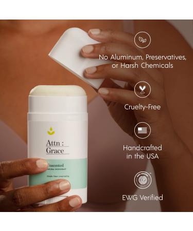 Grace Aluminum-Free Deodorant | Natural Long Lasting Odor Protection | Vegan Cruelty-Free Baking Soda Free (Unscented) - Shop Internationally - Buy Online on GoSupps.com