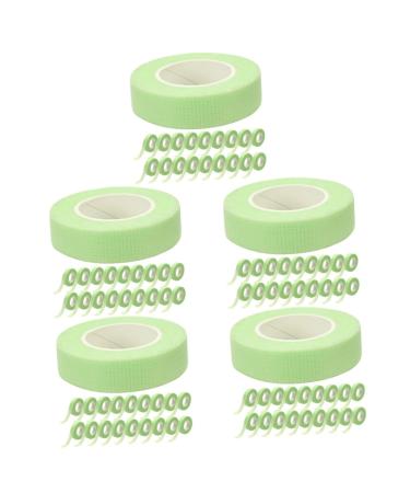 Angoily 100 Rolls Eyelash Tape for Lash Extensions Eye Pads Lash Extensions Eye Lift Tape Pearl Clip Lash Extension Tape Lash Extensions Supplies Eye Shadow Breathable Non-woven Fabric