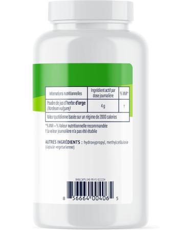Vimergy G lules de Jus d'Herbe d'Orge 30 portions Jus d'Herbe d'Orge Super Vert Sans Agents Anti-Agglom rants Additifs Ar mes ou Sucre - V g talien sans OGM et sans Gluten (240 g lules) 240 unit (Lot de 1) - Buy Online on GoSupps.com