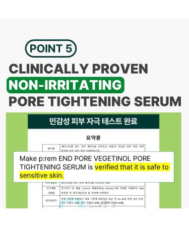 MAKE P:REM End Pore Vegetinol Tightening Serum, Pore Tightening Bakuchiol Serum with Vegan Collagen and Vitamin B Complex for Sensitive Skin, Korean Skin Care, 1.69 Fl. Oz, 50ml - Buy Online on GoSupps.com