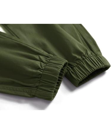 Buy YOUNGSOUL Boys Cargo Pants - Stretch Jogging & Leisure Pants Elastic Waist Army Green (164-170) - International Shipping Available - Buy Online on GoSupps.com