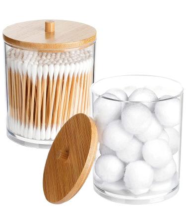 SRCasy 2 piece of box for cotton pad cotton swab holder make -up pad container cotton pads container box cotton pad box for cosmetics cotton pads earrings