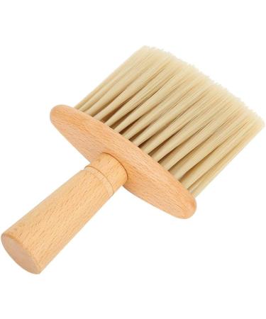 Neck Duster Brush Wooden Handle Haircut Neck Duster Brush For Barber Shop Hairstylist Broken Hair Sweep Brush for for Face and Neck - Buy Online on GoSupps.com