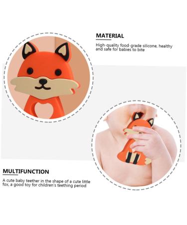 Hohopeti Silicone Baby Teether - Infant Teething Toy with Cartoon Design | Food Grade Chew Toy for Babies - Buy Online on GoSupps.com