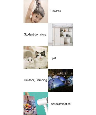 Hair Dryer High Speed Brushless Motor Rechargeable Blow Dryer Low Noise Cordless Hair Dryer for Travel Home Student Dormitory Fast Drying - Buy Online on GoSupps.com