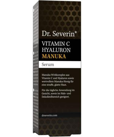 Dr AS Severin Dr Severin Manuka vitamin C hyaluron serum I with Manuka from New Zealand I antiwrinkle boost I high skin tolerance I day and night care for all skin types I Brightening effect I 50 ml - Buy Online on GoSupps.com