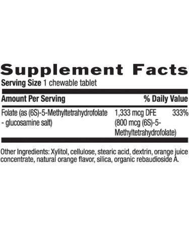 Country Life Methylfolate Orange 800 mcg - 60 Chewable Tablets for Optimal Health - Buy Online on GoSupps.com