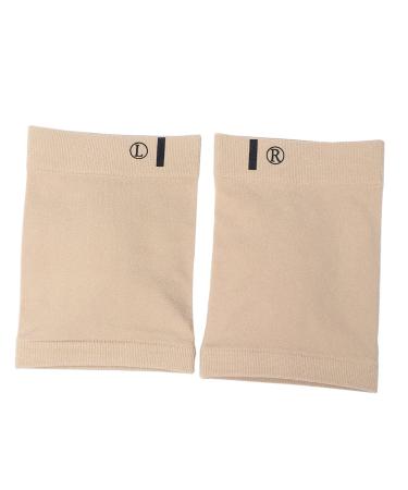 Healifty 1 Pair Foot Pad Foot Massager Mat Arch Supports Foot Insoles for Men Shoe Insoles Flatfoot Pads Plantar Fasciitis Foot Wraps Massage Pad Elastic Insoles Foot Arch Support Pad Khaki Khaki 11.5X7.7X1.5cm