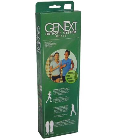 GenExt Men's Beats (Neutral Heel with Metatarsal Pad) Full Orthotic Arch Support Insole System (13)