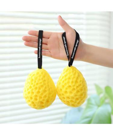 3 PCS ponges de Bain pour Corps ponge de Bain Exfoliante de Nid d'abeille ponges de Douche avec Corde ponge de Nettoyage de Corps Douce ponge de Massage Corporel pour Adultes Enfants (Jaune) - Buy Online on GoSupps.com