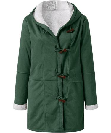 Buy Ronony Elegant Hoodie for Teen Girls | Warm Windbreaker & Long Coat - 4XL Green - Buy Online on GoSupps.com