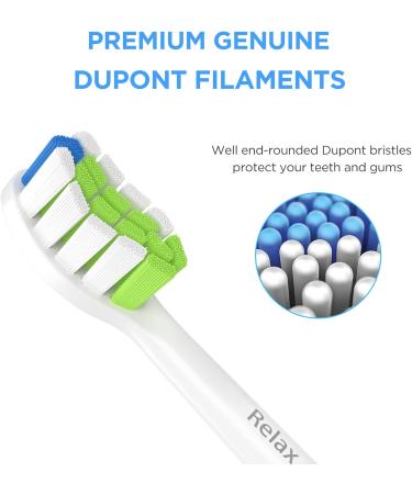 Philips Sonicare Toothbrush Replacement Heads - Compatible Electric Brush Heads 6 Pack (Hard Bristles) for Optimal Oral Care - Buy Online on GoSupps.com