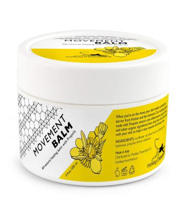 Monkey Movement Anti-Chafe Skin Healing Cream: All Natural Chafing Balm with Propolis - Sweat Resistant for Irritated Skin