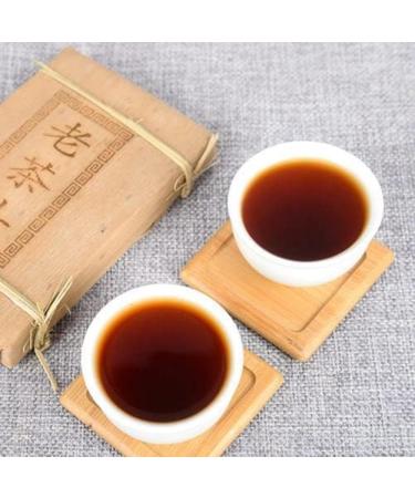 HQZM Ten Year Old Yunnan Golden Bud Puer Mature Tea Brick with Menghai Flavor The Classic Flavor 250g - Buy Online on GoSupps.com