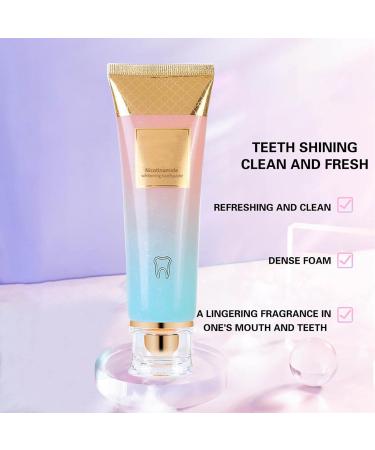  Orgrul Xoermioy Niacinamide Whitening Toothpaste 100g 3 Pack White Fresh Breath Nicotinamide Toothpaste Whitening Protects Gums Relief Pure Breath Use - Buy Online on GoSupps.com