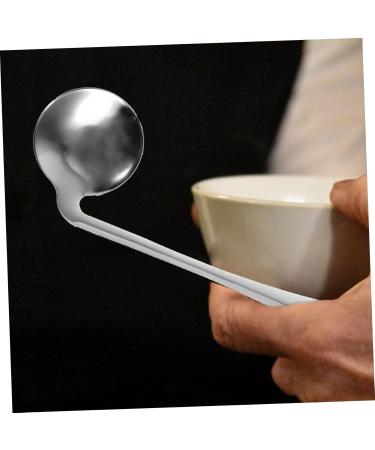 Lurrose Left-Handed Curved Cutlery Set - 4-Piece Self-Feeding Spoon & Fork for Adaptive Eating - Durable Steel 17x4.5cm - Buy Online on GoSupps.com