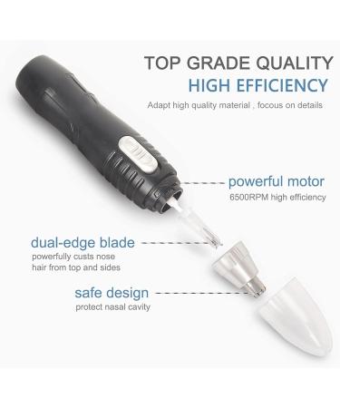Eco-Friendly Dual-Blade Electric Nose Hair Trimmer | White Razor & Shaver for Effortless Hair Removal - Buy Online on GoSupps.com