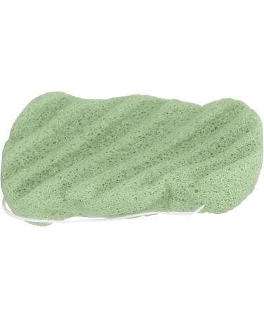 Verdant Touch Exfoliating Face Sponge Plant Fiber Facial Sponge Reusable Exfoliating Face Cleansing Puff Washable Portable Bath Puff Green - Buy Online on GoSupps.com