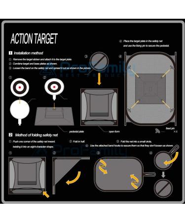 Automatic Airsoft Action Target with Trap Net Catcher - Reusable Training Targets for BB & Pellet Guns - Buy Online on GoSupps.com