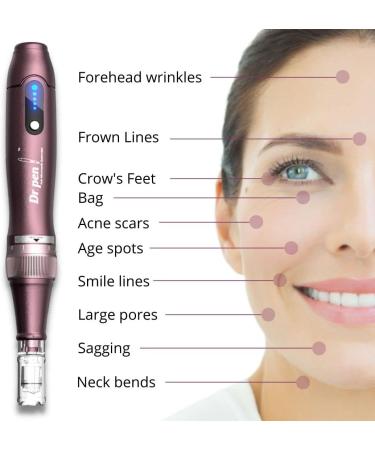 Dr. Pen Ultima A10 - Wireless Derma Beauty Pen Kit - 0.25mm 12pins & 36pins + Round Nano - Fast Results - Buy Online on GoSupps.com