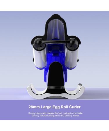 ICHU 28mm Ceramic Hair Waver Hair Crimper Hair Styling Tool Deep Beachy Waves Hair Curling Iron Wand Hair Curling Iron Wand 28mm Ceramic Hair Waver Egg Roll Hair Curler Hair Crimper Adjustable Deep - Buy Online on GoSupps.com