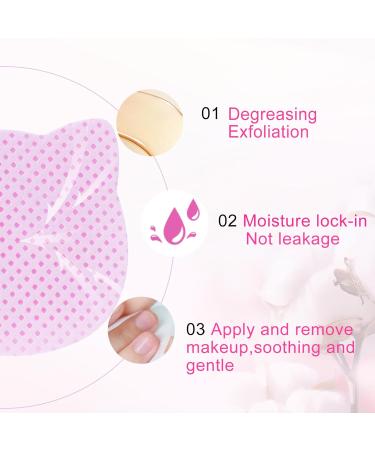 MEKK Lint Free Nail Wipes - 400PCS Cat Shape Remover Pads for Nail Polish & Lash Extensions | Super Absorbent Non-Woven Fabric - Pink - Buy Online on GoSupps.com