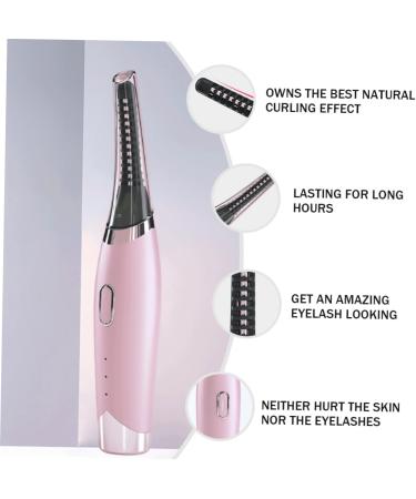 Healeved Eyelash Curler 3 Temperature Gears Eyelash Brush Eyelash Curling Clips Beauty Tool Eyelash USB Eyelash Brush Rechargeable Eyelash Brush - Buy Online on GoSupps.com