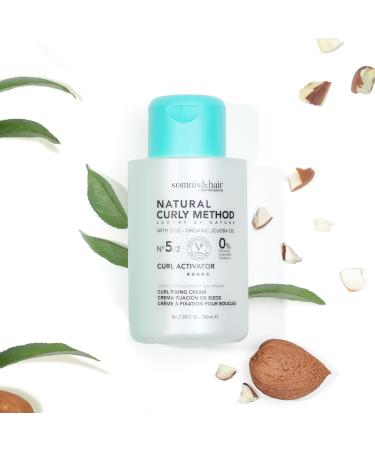 somnis&hair somnis&hair - Curl Defining Cream - Curly Method - Defines and Maintains Perfect Curls - Sulfate Paraben and Silicone Free - Vegan - 100 ml