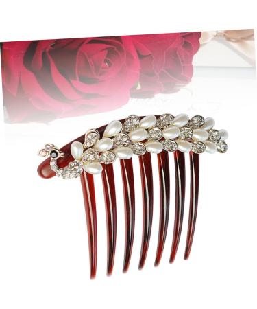 Ipetboom Hair Comb Hair Accessories Unique Design Thin Hair Retro Style Bridal Side Comb Girls Hair Styling Hair Clip Comb Different Occasions Durable Rhinestone Comb Alloy Headgear Women's - Buy Online on GoSupps.com