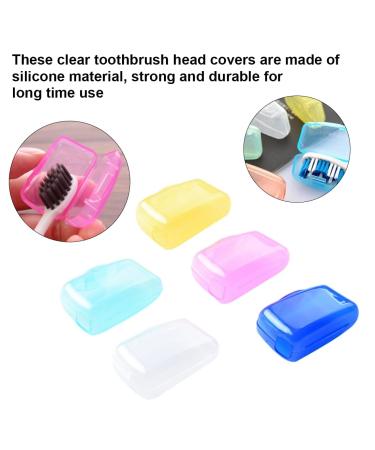 YM 15 Pack Toothbrush Head Lid - Anti-Dust Antibacterial Toothbrush Protection Cover for Home & Travel | Mixed Colors - Buy Online on GoSupps.com