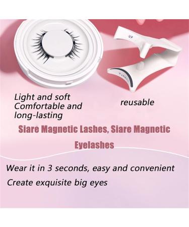Siare Magnetic Lashes Siare Magnetic Eyelashes Reusable Magnetic Eyelashes Dalarey Magnetic Lashes with Applicator No Glue Or Liner Needed Waterproof Lightweight Natural Look (12) - Buy Online on GoSupps.com