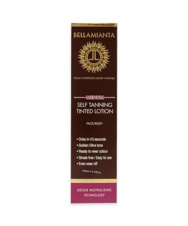 Self Tanning Tinted Lotion - Medium (6.76 oz) | Best Self-Tanner for a Natural Glow - International Shipping Available - Buy Online on GoSupps.com