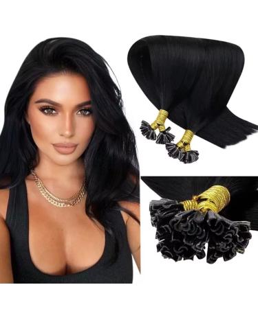 LAAVOO Extensions Real Hair Bonings Black 60cm Bonding Real Hair Extensions Black #1 UTIP Extensions Real Hair Keratin Bondings 1g/S Extensions Keratin Bondings Real hair smooth 50g #1 60 cm 1-27 U Tip #1 - Buy Online on GoSupps.com