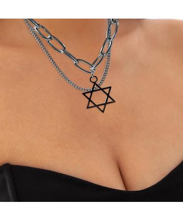 Oralgo Double-Lying Star-Trailer Bracelet | Modern Adjustable Stainless Steel Wrist Jewelry for Parties | Stylish Pendant Bangle - Buy Online on GoSupps.com