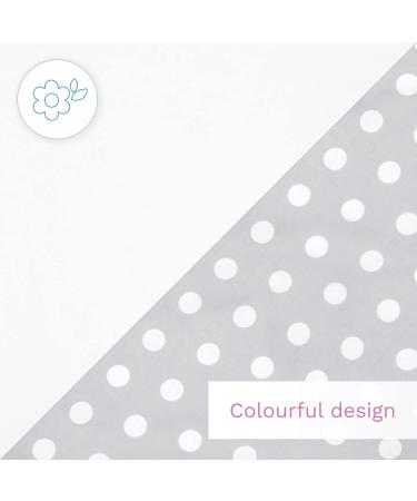 Baby Swaddle Wrap Blanket - Newborn Cotton Sleeping Bag 0-3 Months (Polka Dots Grey) - Buy Online on GoSupps.com