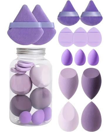 plsyyuw Makeup Puff Makeup Blender Sponge Set | Portable Concealer Sponge Facial Makeup Tools for Blending Foundation Cream Purple - Buy Online on GoSupps.com