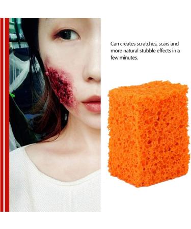 Cryfokt FX ponge de Maquillage pour Cicatrices de Sang pour Effets de Plaie R alistes Effets Sp ciaux de Film D'Halloween et de No l Caoutchouc Orange 1 Paquet (Trou mince) - Buy Online on GoSupps.com