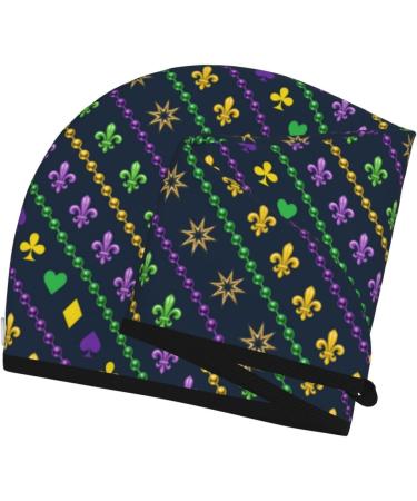 Buy Mardi Gras Bead Hair Towel Wrap - Quick Drying Button Turban for Effortless Hair Care - Buy Online on GoSupps.com