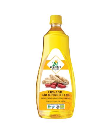 24 Mantara 24 Mantra Organic Peanut Oil - 33.81 Ounce ,, () 33.81 Ounce (Pack of 1)