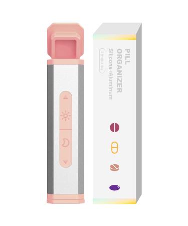 Pill Organizer Daily Pill Box 2 Times a Day Travel Pill Case Am Pm Twice Daily Pill Case Cute Pill Holder to Hold Vitamins Pills Supplements Pink