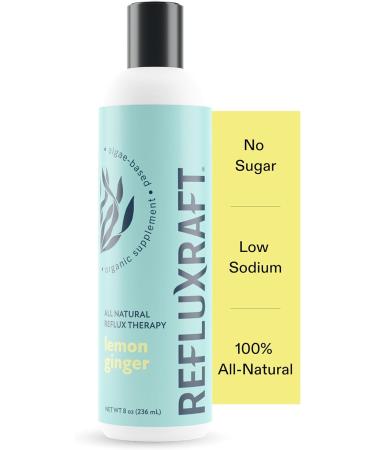 RefluxRaft Acid Reflux Therapy, Organic Alginate, Rapid & Long Lasting Gerd, LPR & Digestion Symptom Support, Zero Sugar, Gluten Free, Low Sodium, Lemon Ginger, 47 Gel Servings Per 8 OZ Bottle, 2 Pack - Buy Online on GoSupps.com