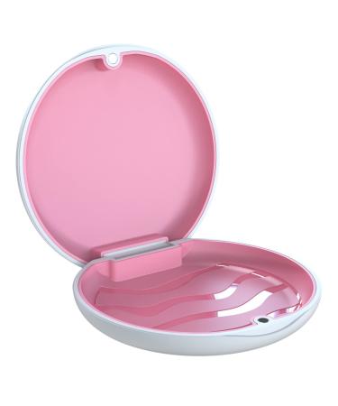 Dnom dose braces box clip box bite can prosthetic box protes container denture box box with aligner Aligner Chewies store for dentures (white+rose red) - Buy Online on GoSupps.com