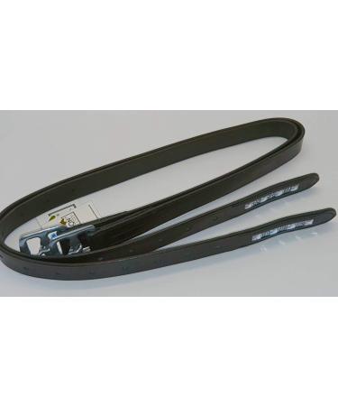 Children stirrup straps leather glittering Big Liz Brown Black 100 110 120 cm straps numbered Tysons (110 cm dark brown) 110 cm dark brown
