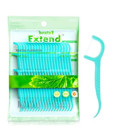 Floss Sticks Dental 100Pcs Mint Floss Picks for Teeth Cleaning