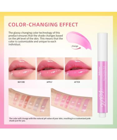 Juicy Lip Balm Shift - pH Color Changing Hydrating Lipstick & Gloss | Moisturizing Nourishing Care | Non-Sticky Tinted Lip Balm (SET A) - Shop Internationally - Buy Online on GoSupps.com