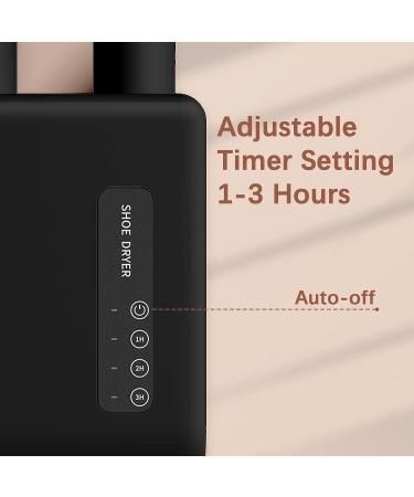Portable Electric Boot Dryer with Heat Switch & Timer - Quick Drying for Boots, Shoes, Gloves, Hats - Black - Buy Online on GoSupps.com